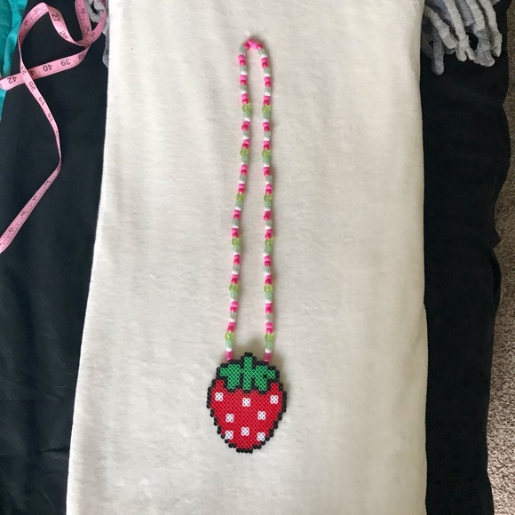 COPY - Juicy Strawberry 🍓 Kawaii EDM Rave Kandi - Picture 2 of 5